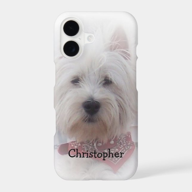 West Highland Terrier Just Add Name Case-Mate iPhone Case (Back)