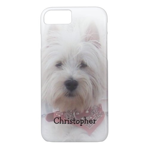 West Highland Terrier Just Add Name iPhone 87 Case