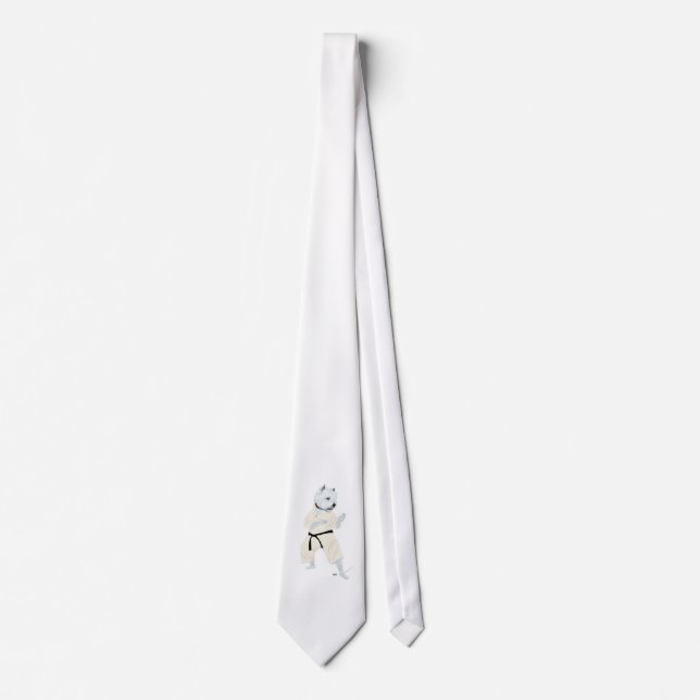 West Highland Terrier KARATE ! Tie (Front)