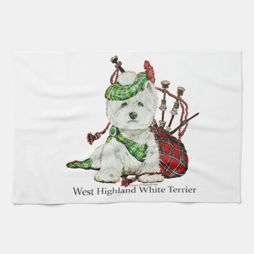 West Highland Terrier Kitchen Towel