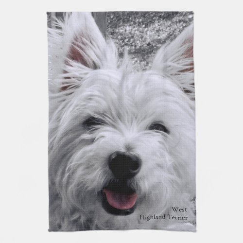 West Highland Terrier Kitchen Towel