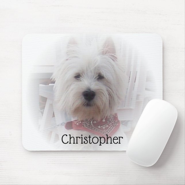 West Highland Terrier Personalised Mouse Pad (With Mouse)
