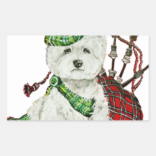 West Highland Terrier Rectangular Sticker