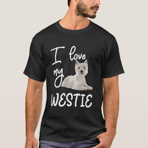 West Highland Terrier Tee I Love My Westie Tshirt 