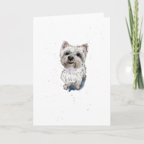 West Highland Terrier Westie cute Dog Birthday Card