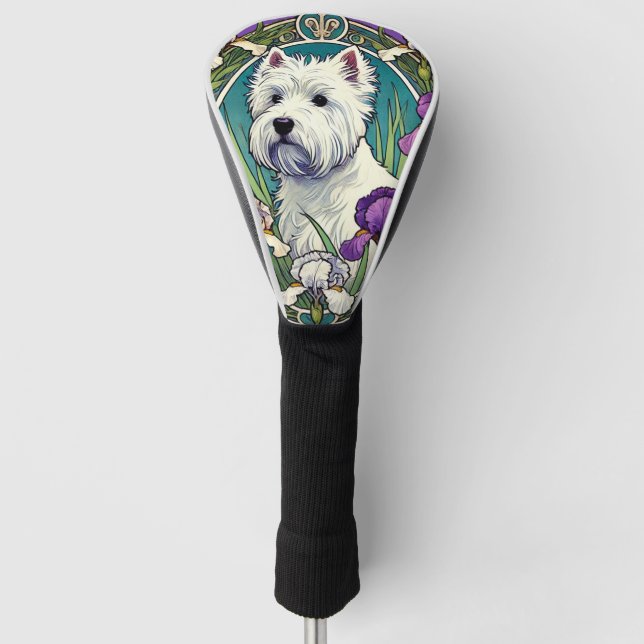 West Highland Terrier Westie                       Golf Head Cover (Front)