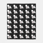 West Highland Terrier (Westie) Love Fleece Blanket