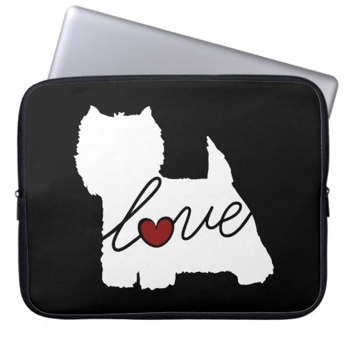 West Highland Terrier Westie Love Laptop Sleeve