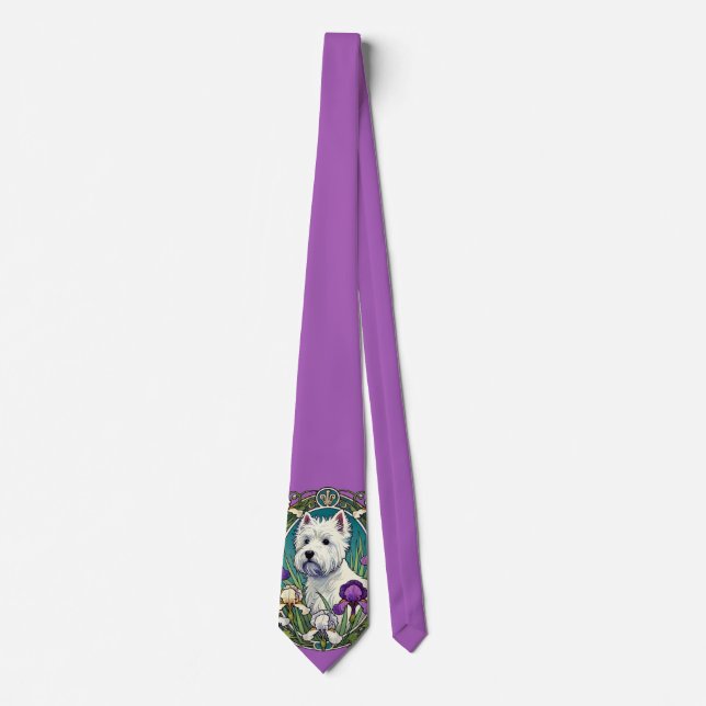 West Highland Terrier Westie                       Neck Tie (Front)