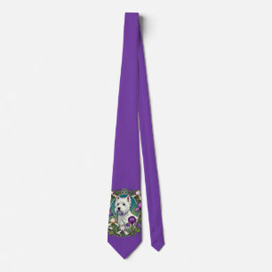 West Highland Terrier Westie Neck Tie