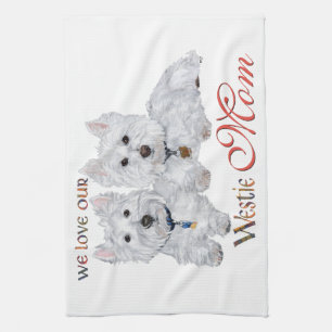 West Highland Terriers Mother's Day Towel