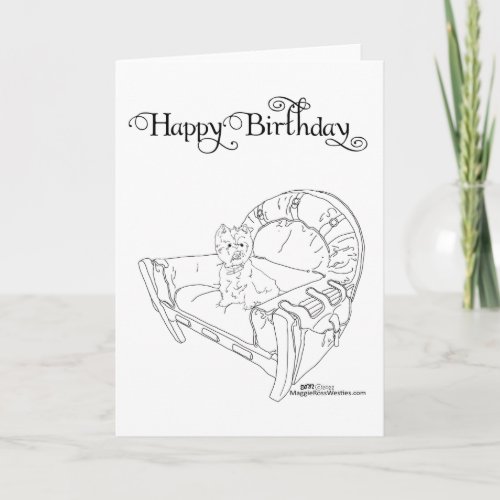 West Highland White Terrier Birthday Card