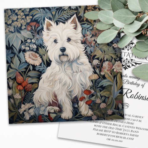 West Highland White Terrier Birthday Thank You Card