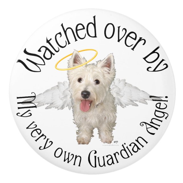 West Highland White Terrier Ceramic Knob (Front)