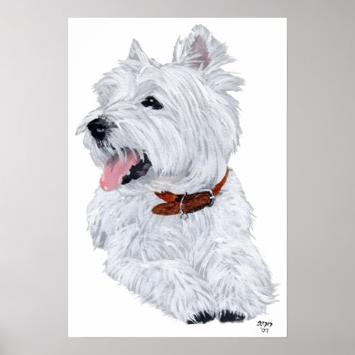 West Highland White Terrier Chef Poster