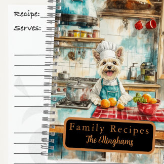 West Highland White Terrier Chef Recipe Book