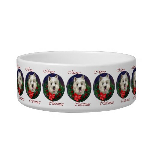 West Highland White Terrier Christmas  Bowl