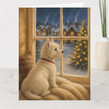 West Highland White Terrier Christmas Portrait