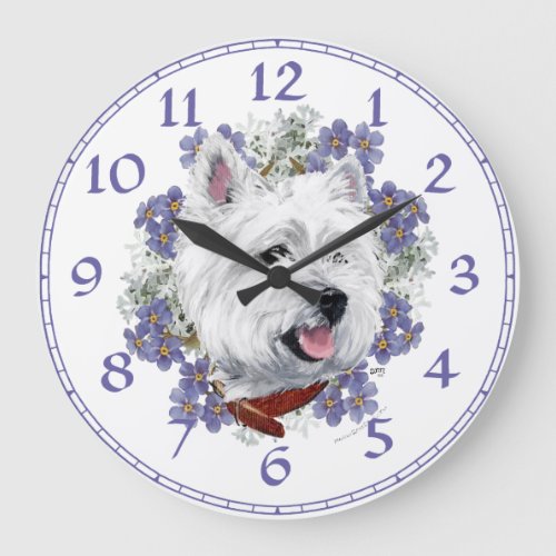 West Highland White Terrier Clock