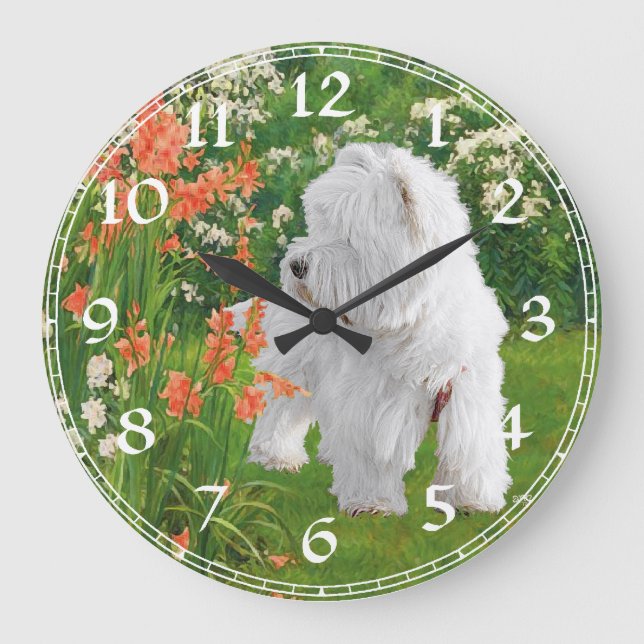 West Highland White Terrier Clock (Front)