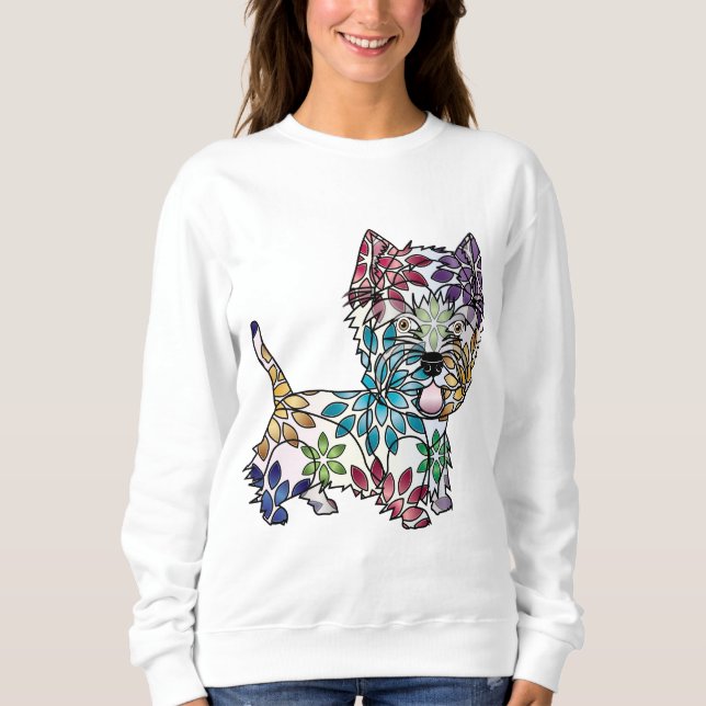 West Highland White Terrier - Colored Sweatshirt (Front)