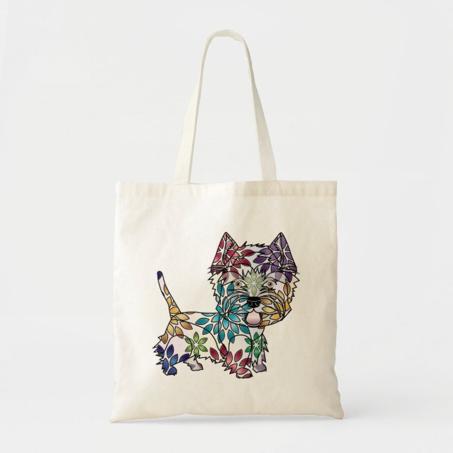 West Highland White Terrier - Colored Tote Bag (Front)