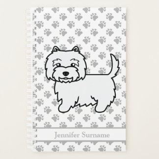 West Highland White Terrier Cute Dog &amp; Text Planner
