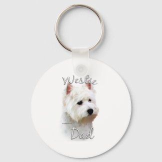 West Highland White Terrier Dad 2 Keychain