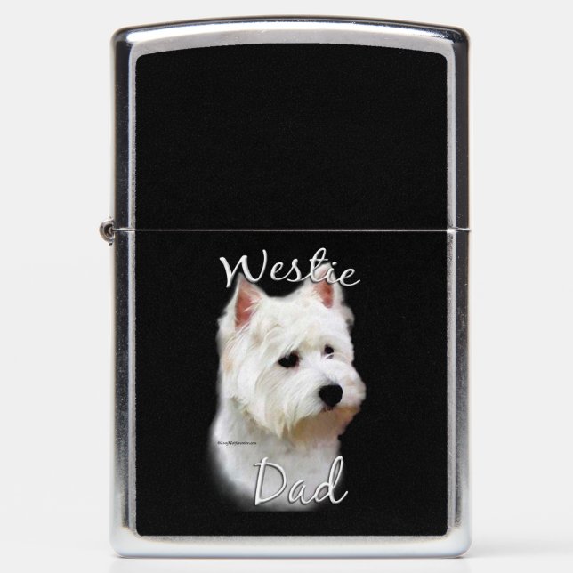 West Highland White Terrier Dad 2 Zippo Lighter (Front)