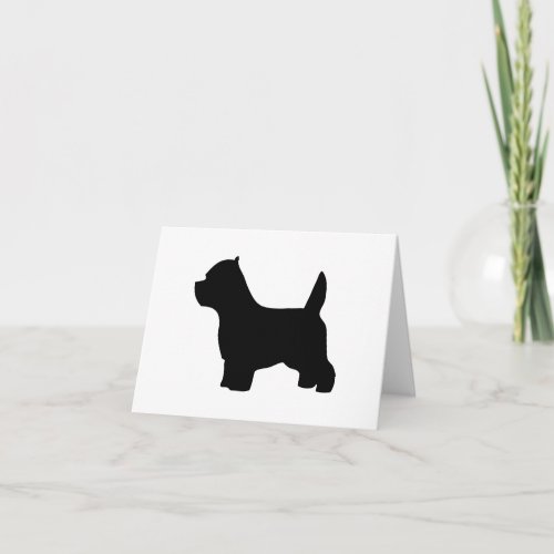 West Highland White Terrier dog blank note card