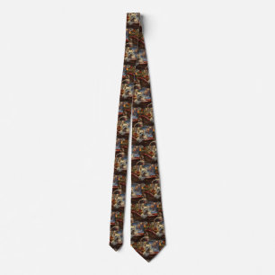 West Highland White Terrier Dog Christmas Festive Neck Tie