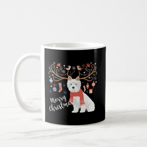 West Highland White Terrier Dog Christmas Westie Coffee Mug
