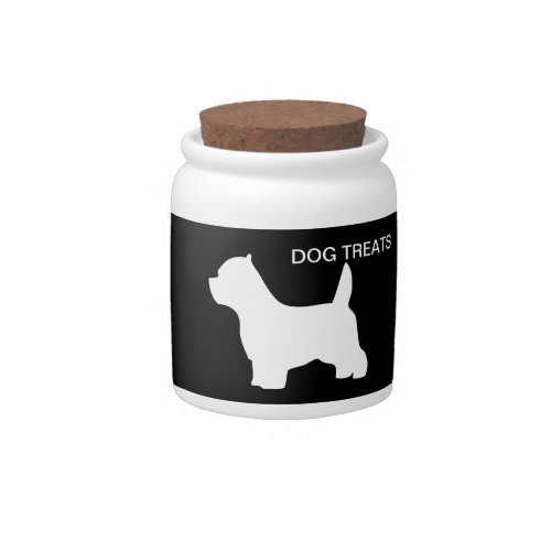 West Highland White Terrier dog dog treats jar