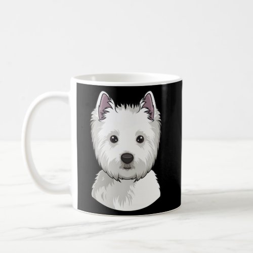 West Highland White Terrier Dog Face Coffee Mug