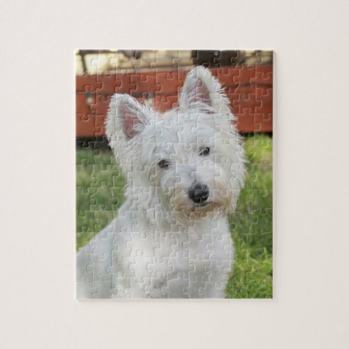 West Highland White Terrier dog jigsaw gift Jigsaw Puzzle