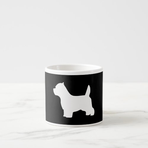 West Highland White Terrier dog westie silhouette Espresso Cup