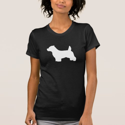 West Highland White Terrier dog westie silhouette T_Shirt