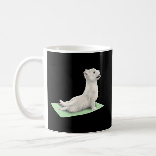 West Highland White Terrier Dog Yoga Pose Meditati Coffee Mug