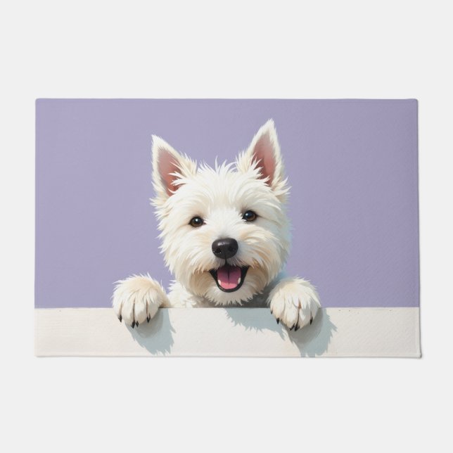 West Highland White Terrier Doormat Art (Front)