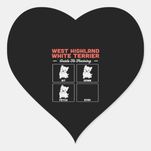West Highland White Terrier Guide To Training Heart Sticker