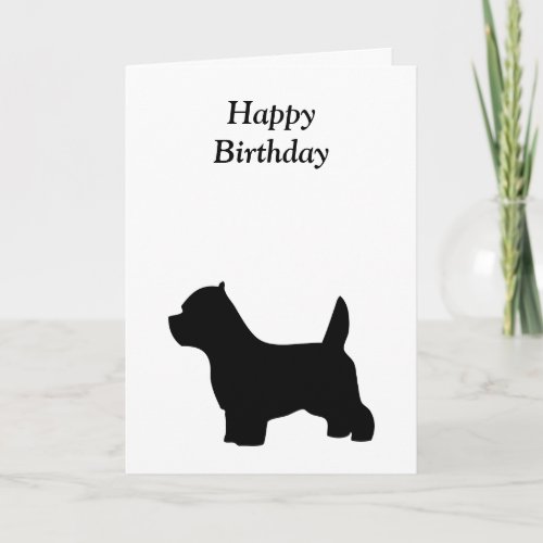 West Highland White Terrier  happy birthday card
