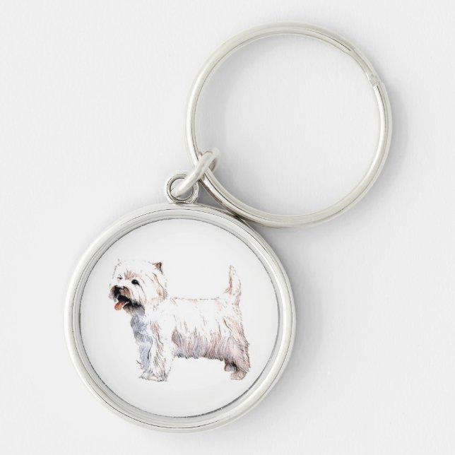 West Highland White Terrier Key Chain (Front)