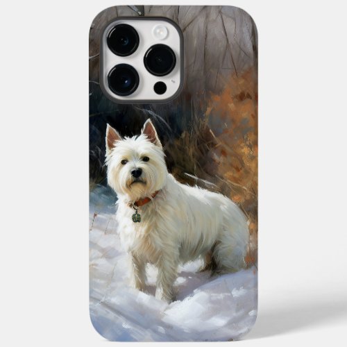 West Highland White Terrier Let It Snow Christmas Case_Mate iPhone 14 Pro Max Case