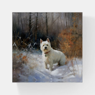 West Highland White Terrier Let It Snow Christmas Paperweight