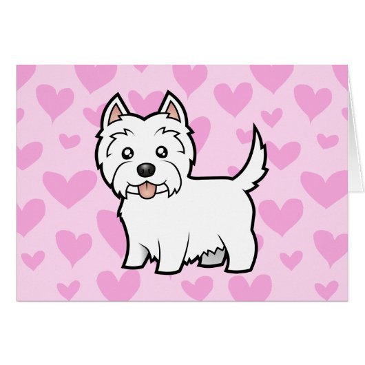 West Highland White Terrier Love Cards (Front Horizontal)