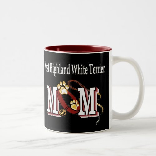 West Highland White Terrier Mom Gifts Two_Tone Coffee Mug