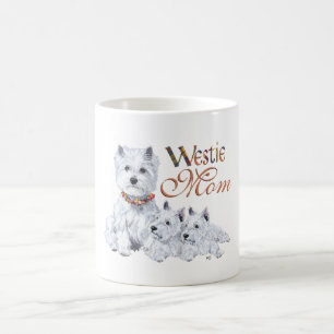 West Highland White Terrier Mom & Pups Coffee Mug