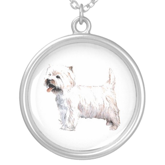 West Highland White Terrier Necklace (Front)