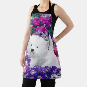 West Highland White Terrier Painting Dog Art Apron