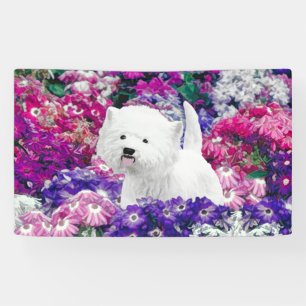 West Highland White Terrier Painting Dog Art Banner